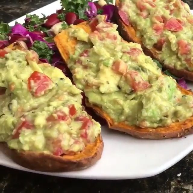 Sweet Potato Toasts with Guac