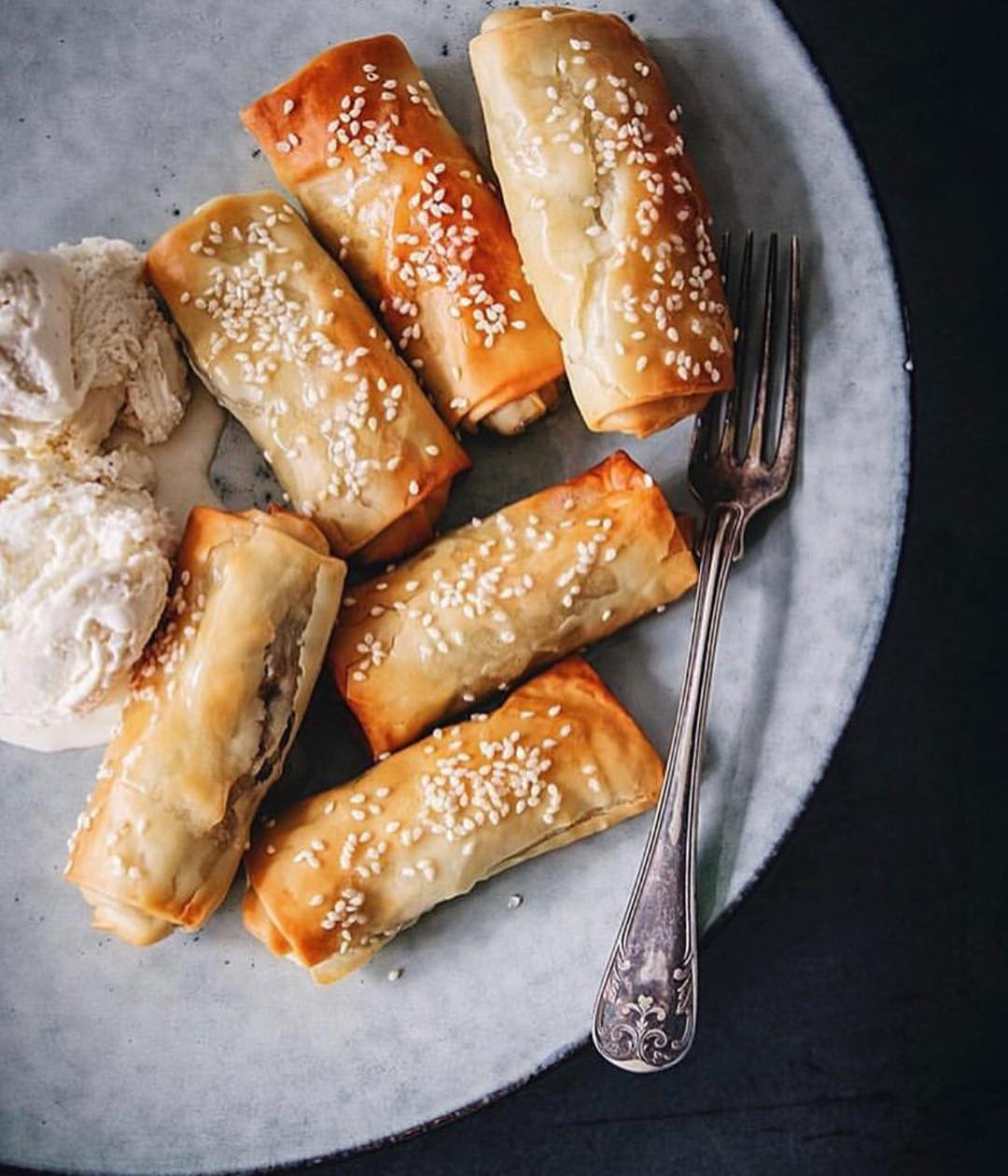 Baked Banana Fritter Spring Rolls