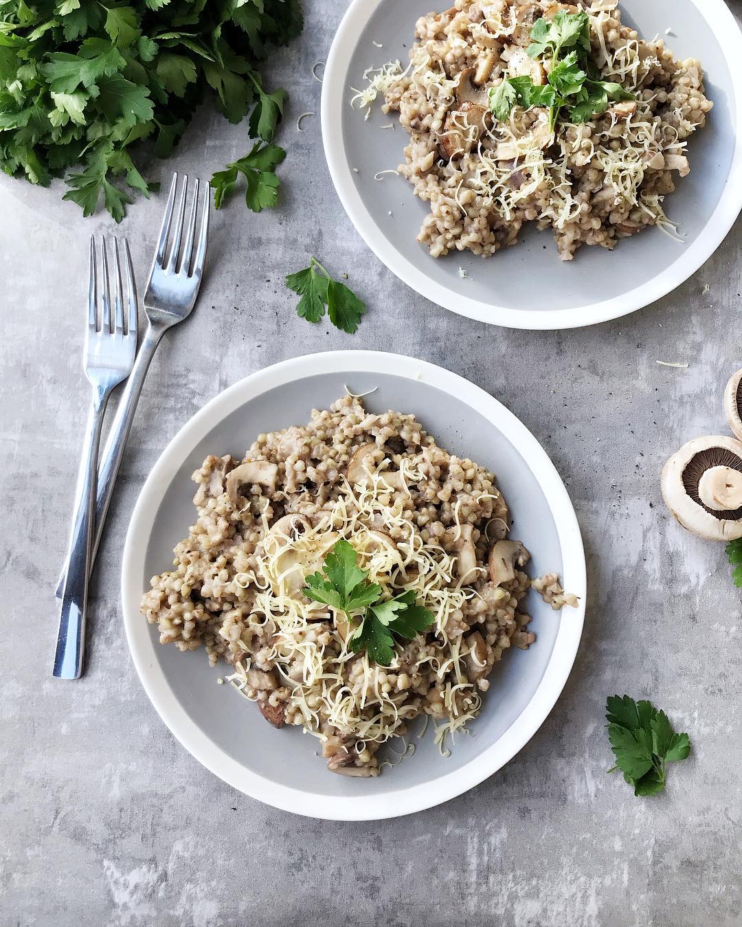 The Buckwheat Mushroom Risotto
