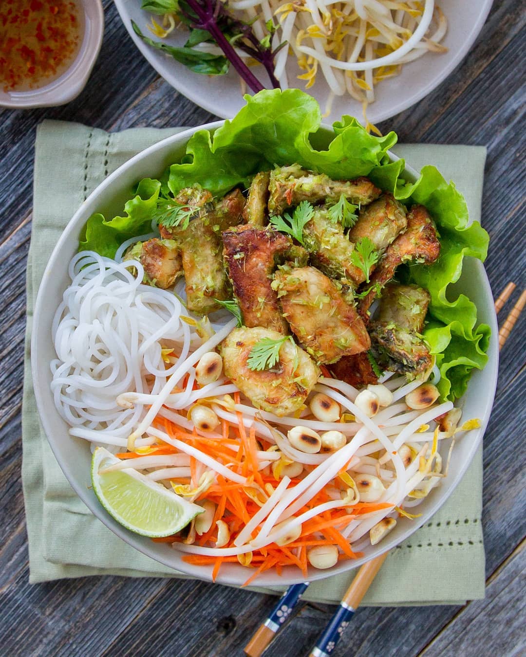 Refreshing Vietnamese Noodle Salad Bowl