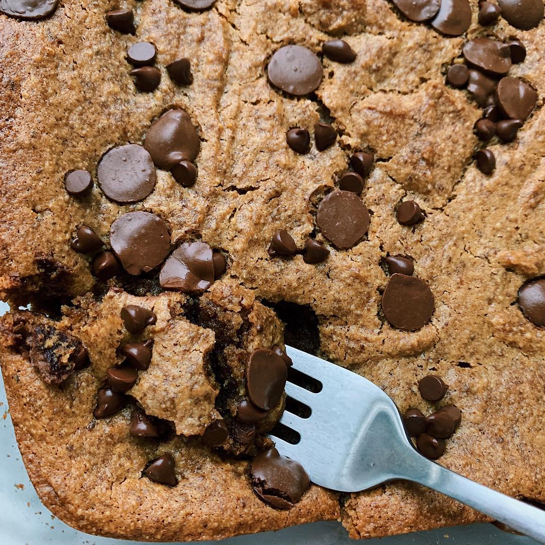 Vegan Gluten-Free Chocolate Chip Blondies