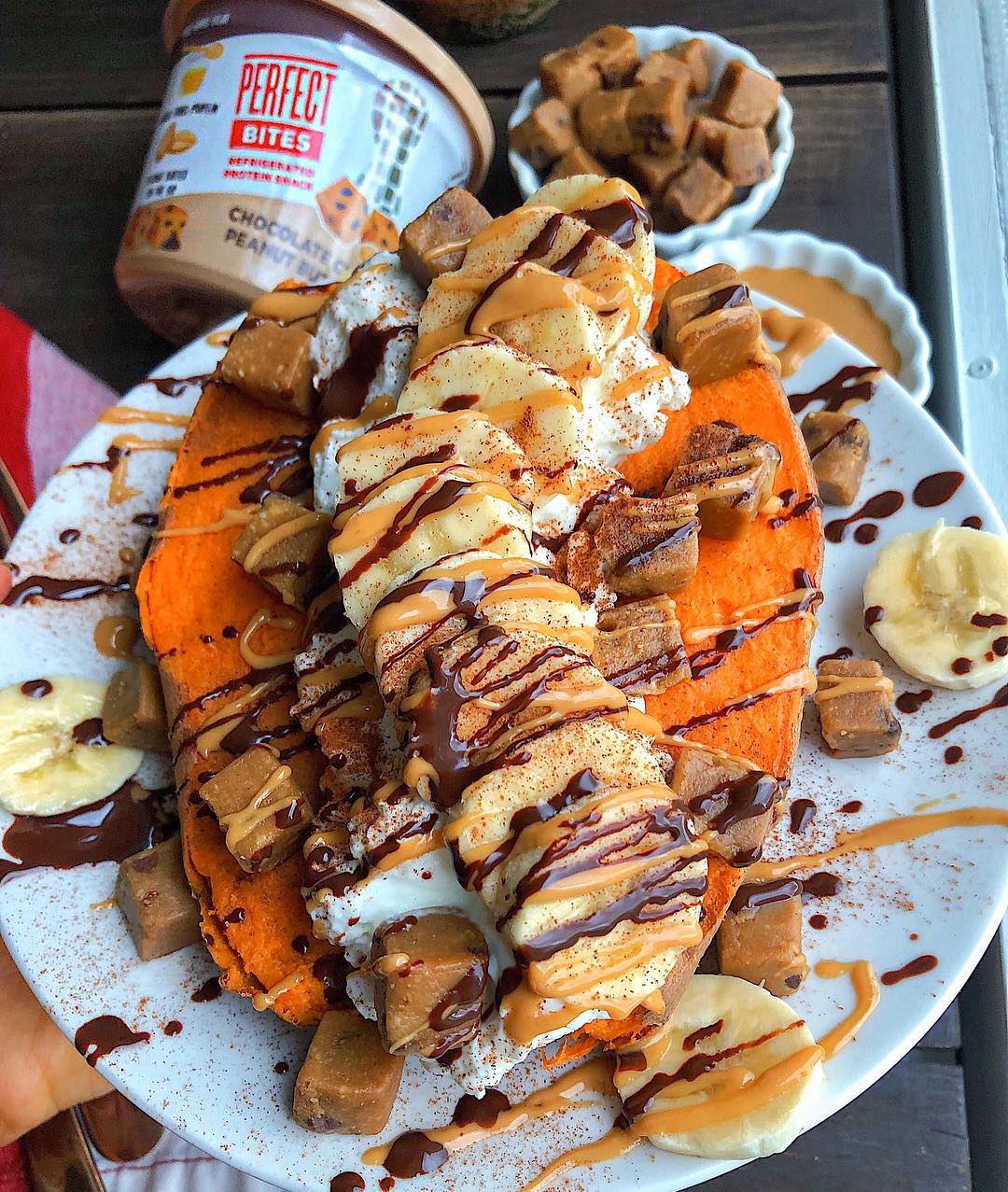Stuffed Sweet Potato Breakfast with Toppings