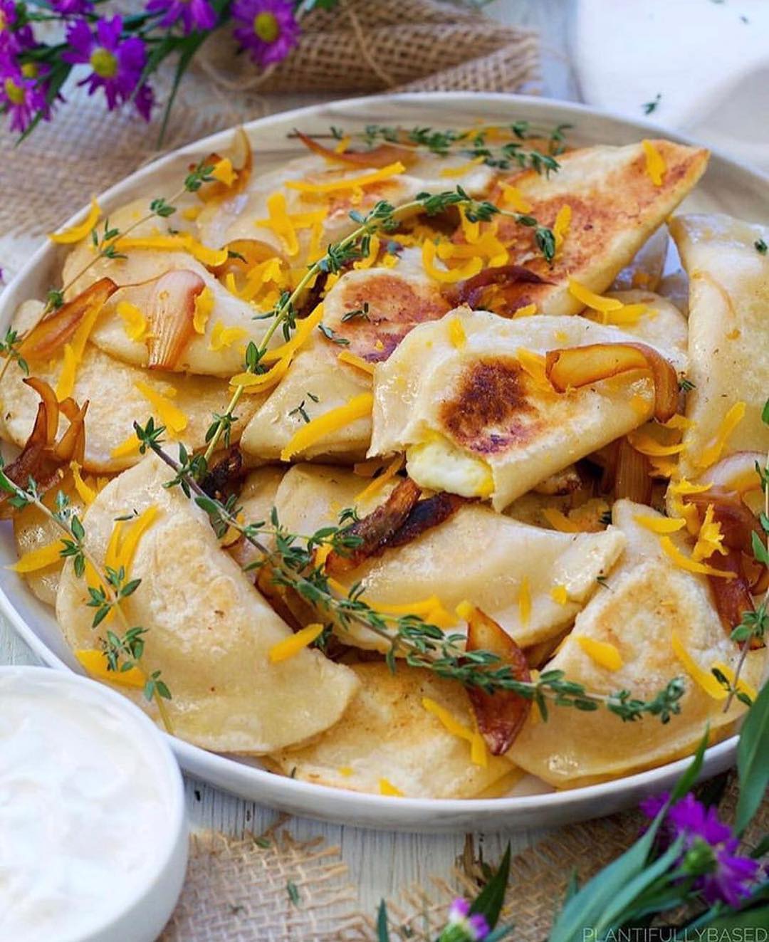 Vegan Pierogi with Vidalia Onion and Potatoes