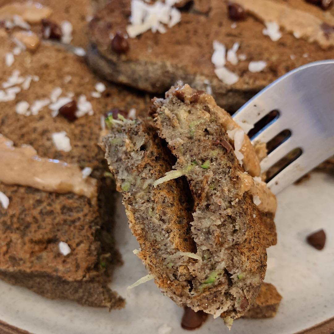 Vegan Banana Zucchini Pancakes