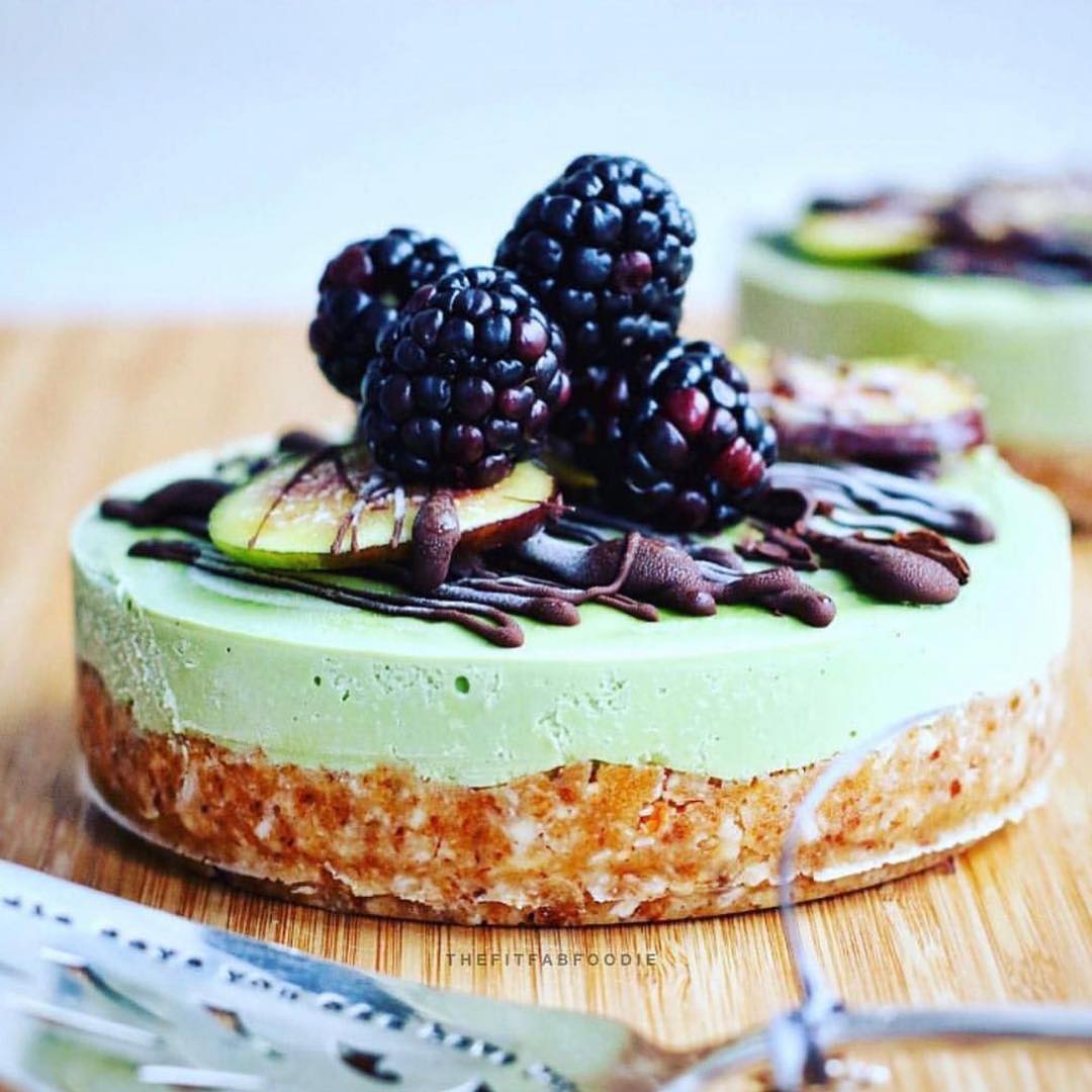 Homemade Vegan Matcha Cheesecake