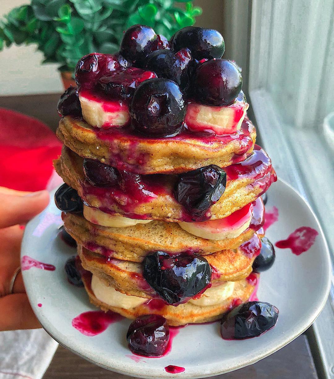 Blueberry Paleo Collagen Pancakes