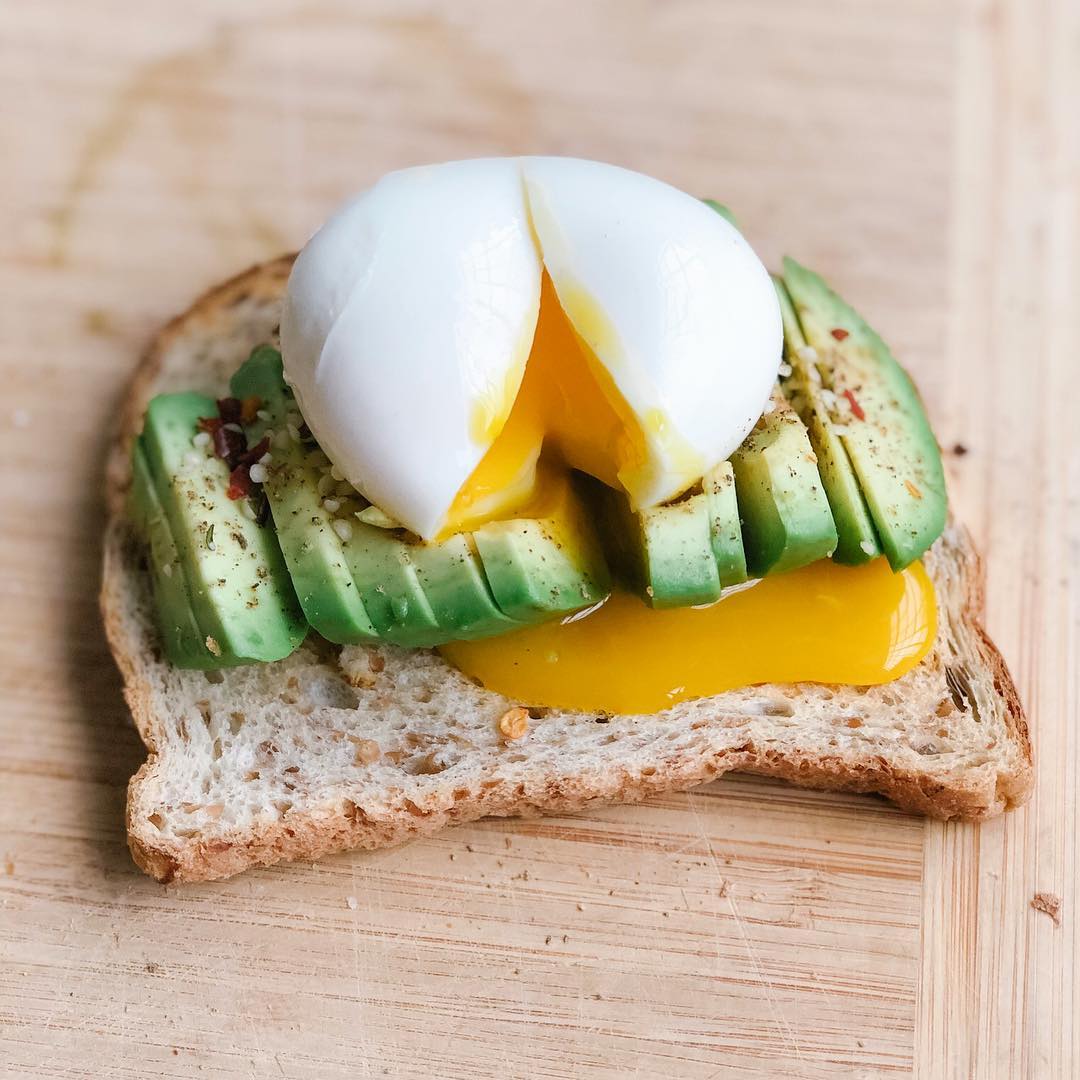 Avocado Toast with Runny Egg Breakfast
