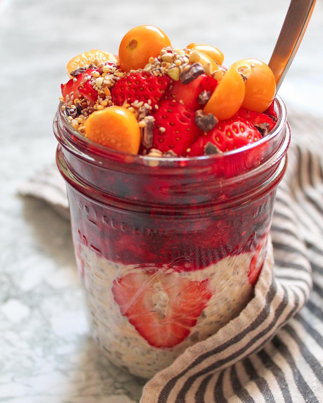 Overnight Oats with Banana and Almond Milk