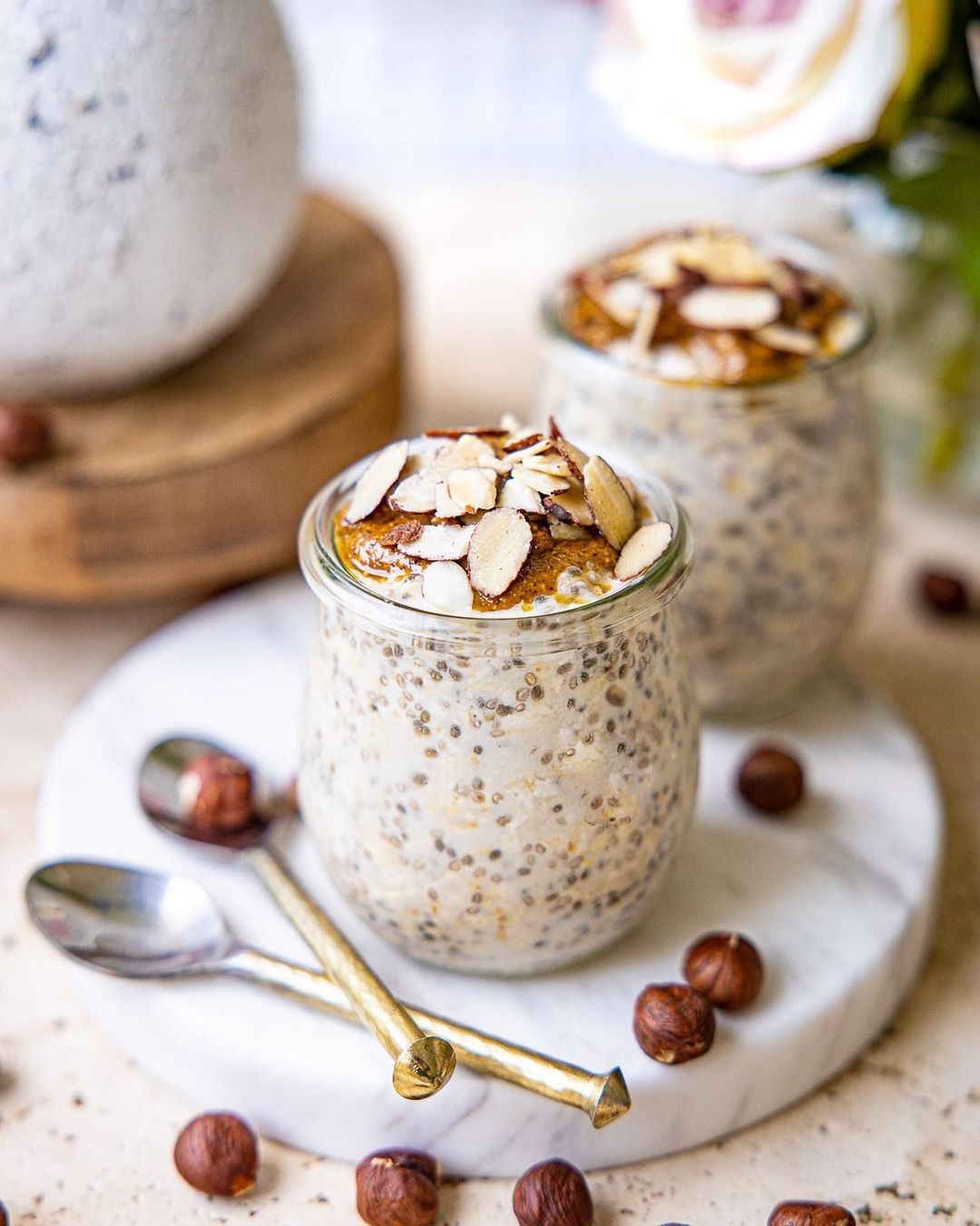 Nutty Overnight Oats Breakfast