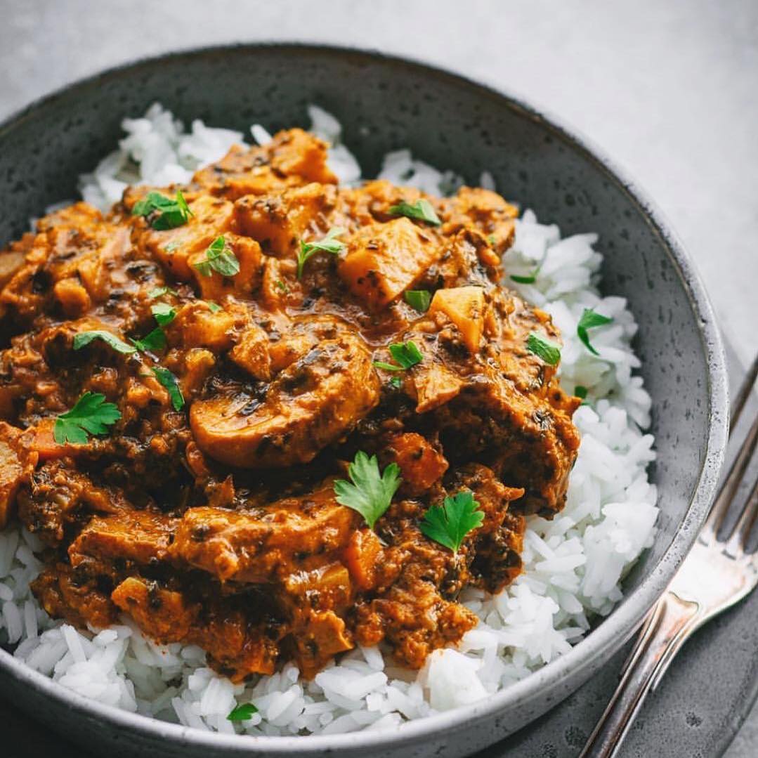 Mushroom and Sweet Potato Curry