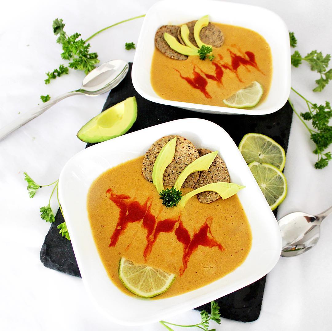 Vegan Queso Sweet Potato Soup