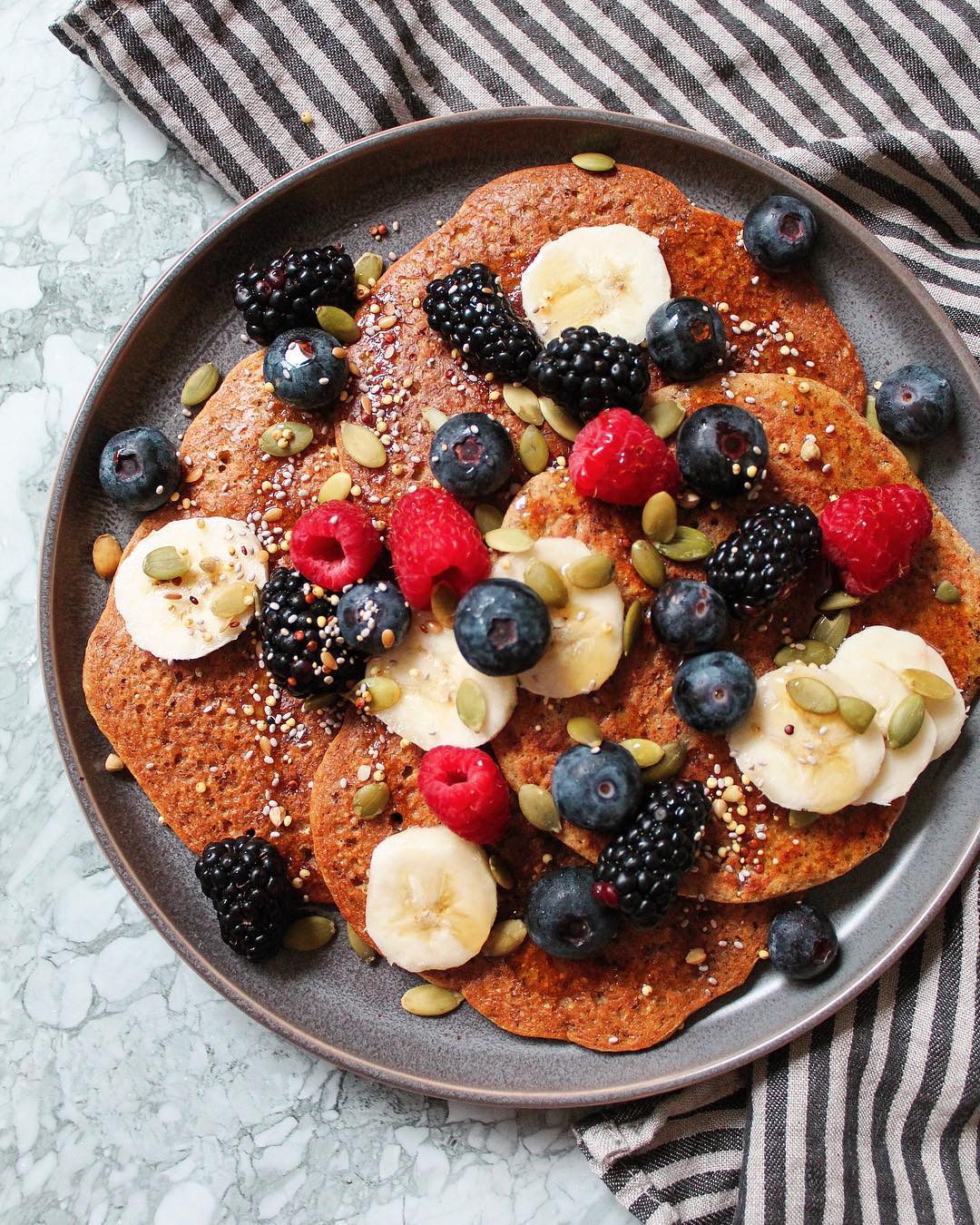 Gluten-Free Pancakes with Buckwheat and Cornmeal Mix