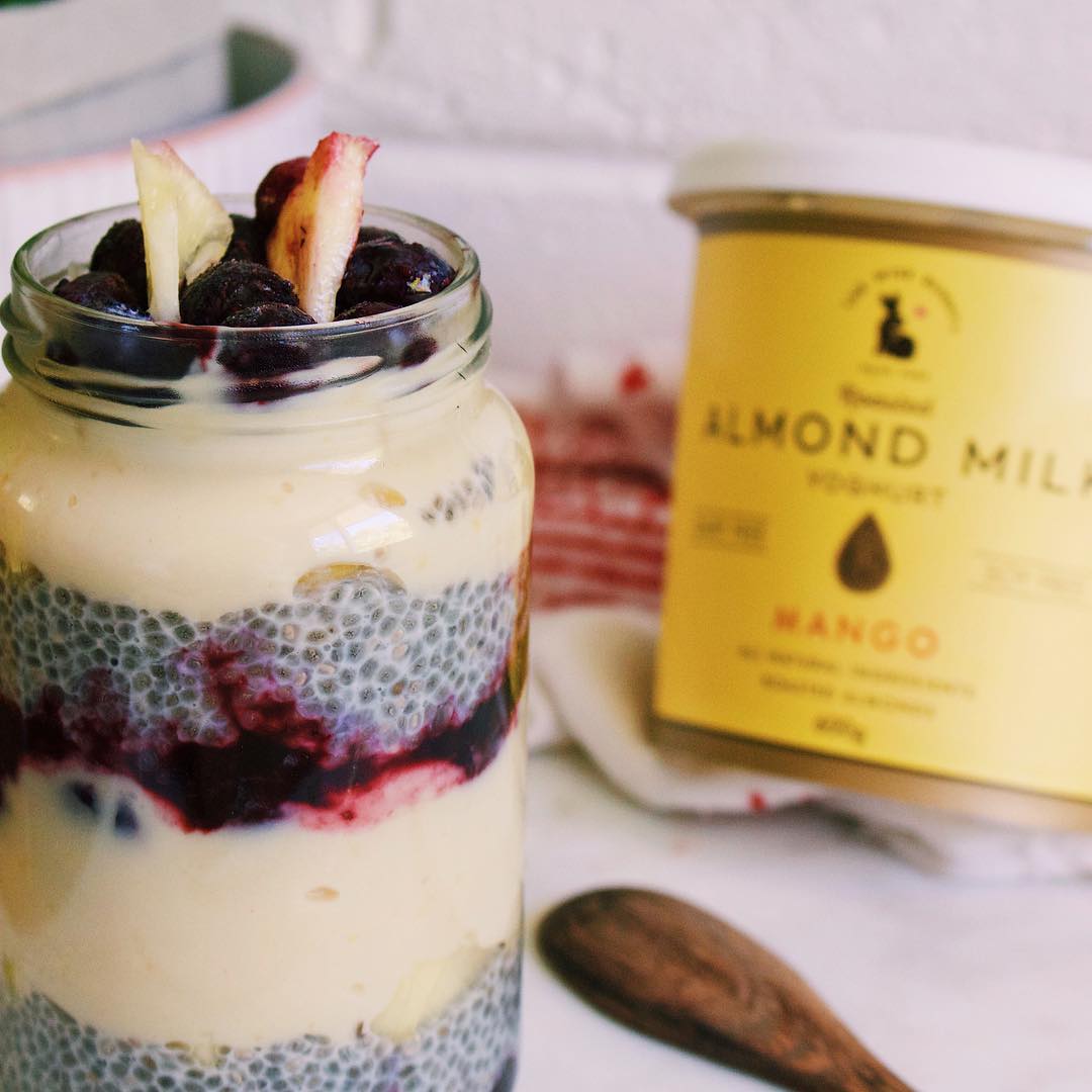 Refreshing Tropical Chia Parfait with Fruits