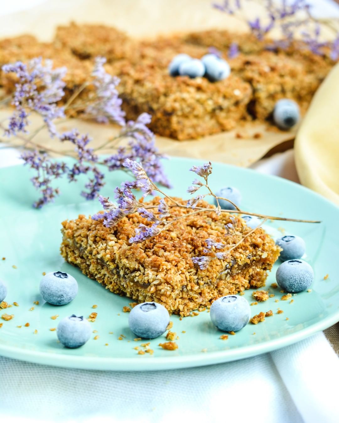 Ginger and Tahini Crumble Bars