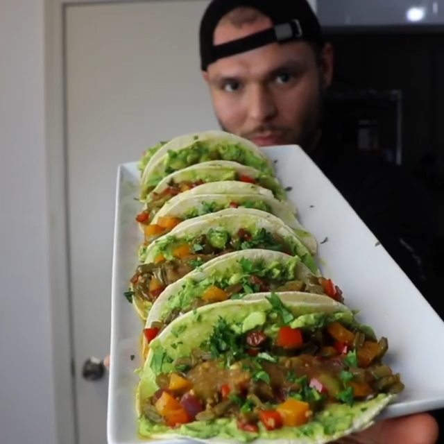 Vegan Cactus Tacos with Sauteed Vegetables
