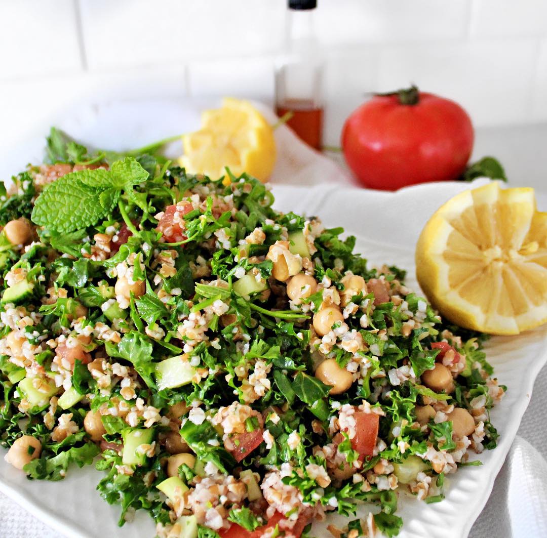 Traditional Tabouli Salad with a Kale Twist