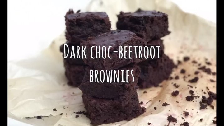 Healthy Dark Chocolate Beetroot Brownies