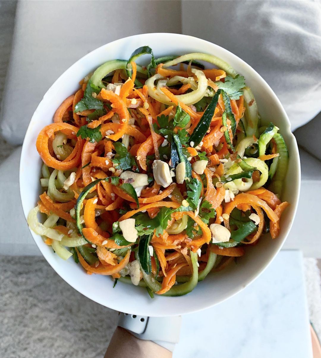 Cucumber and Carrot Sesame Noodles