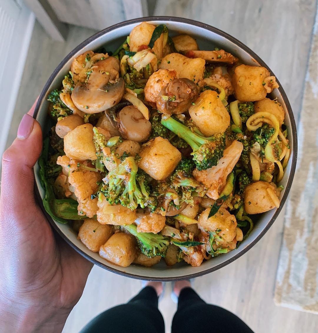Crispy Air Fried Cauliflower Gnocchi