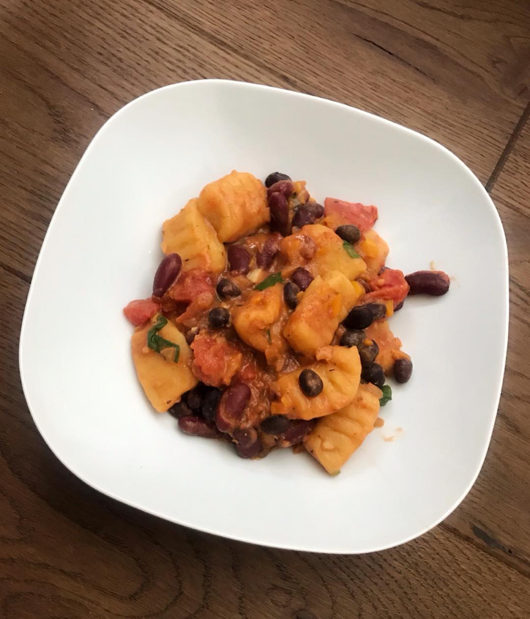 Homemade Vegan Gnocchi with Fajita Sauce