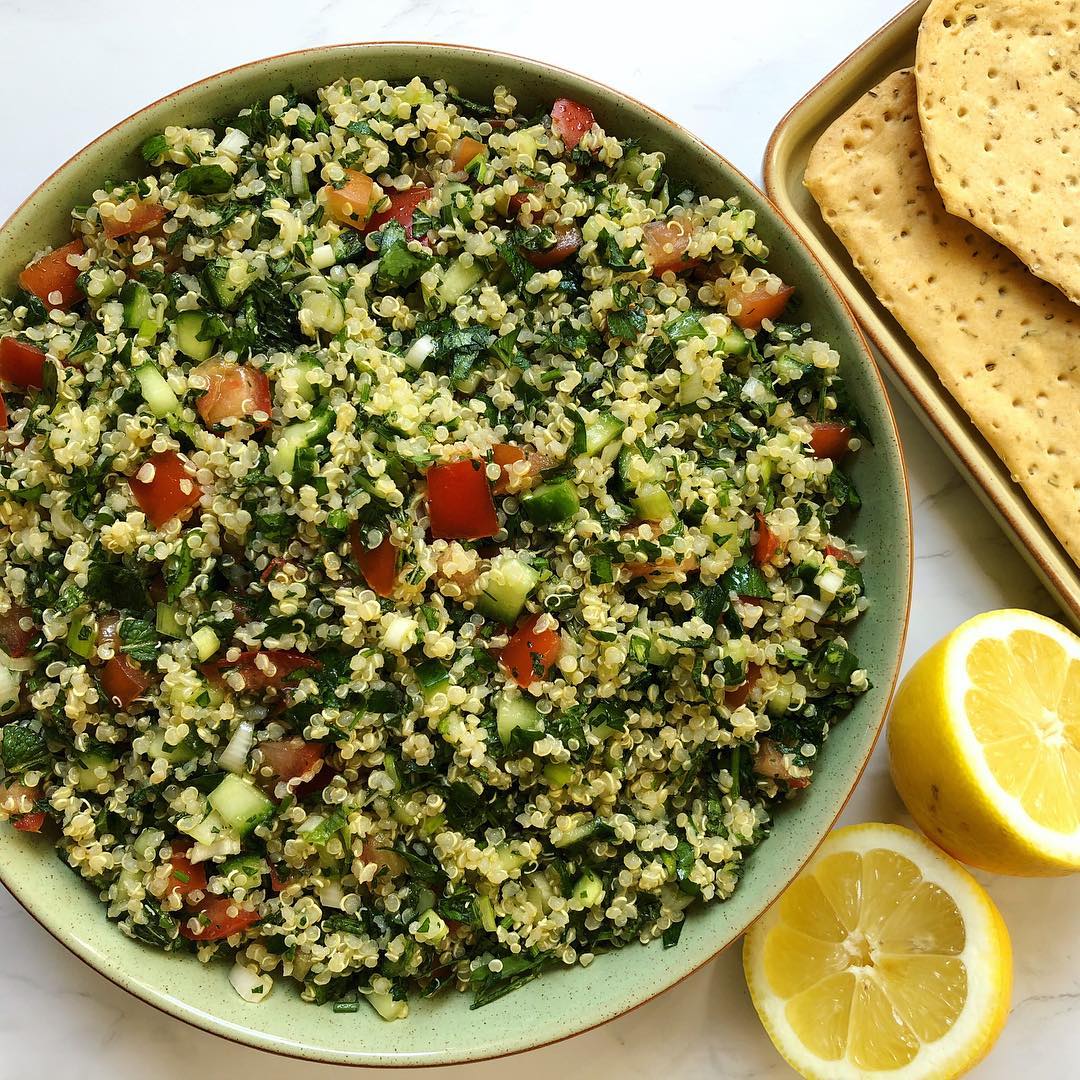 Quinoa Tabbouleh Salad with Fresh Herbs
