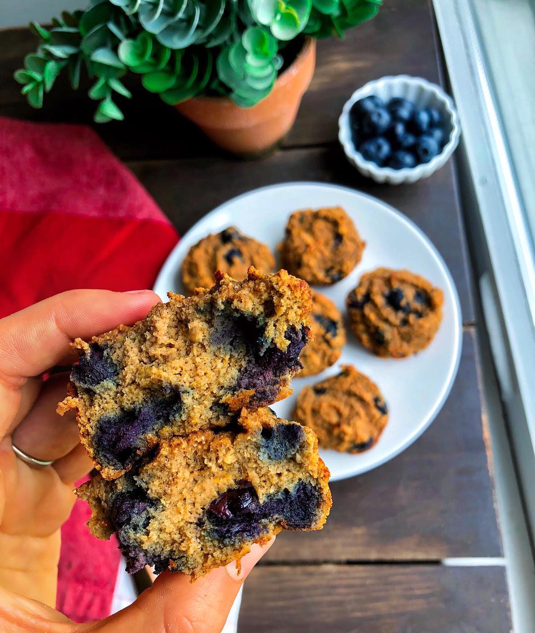 Homemade Blueberry Sweet Potato Muffins