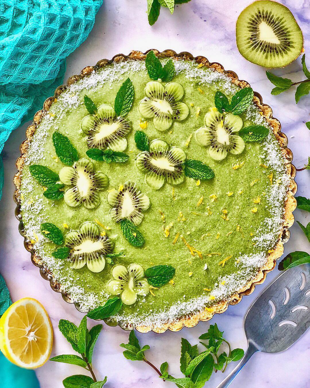Simple No-Bake Kiwi Tart