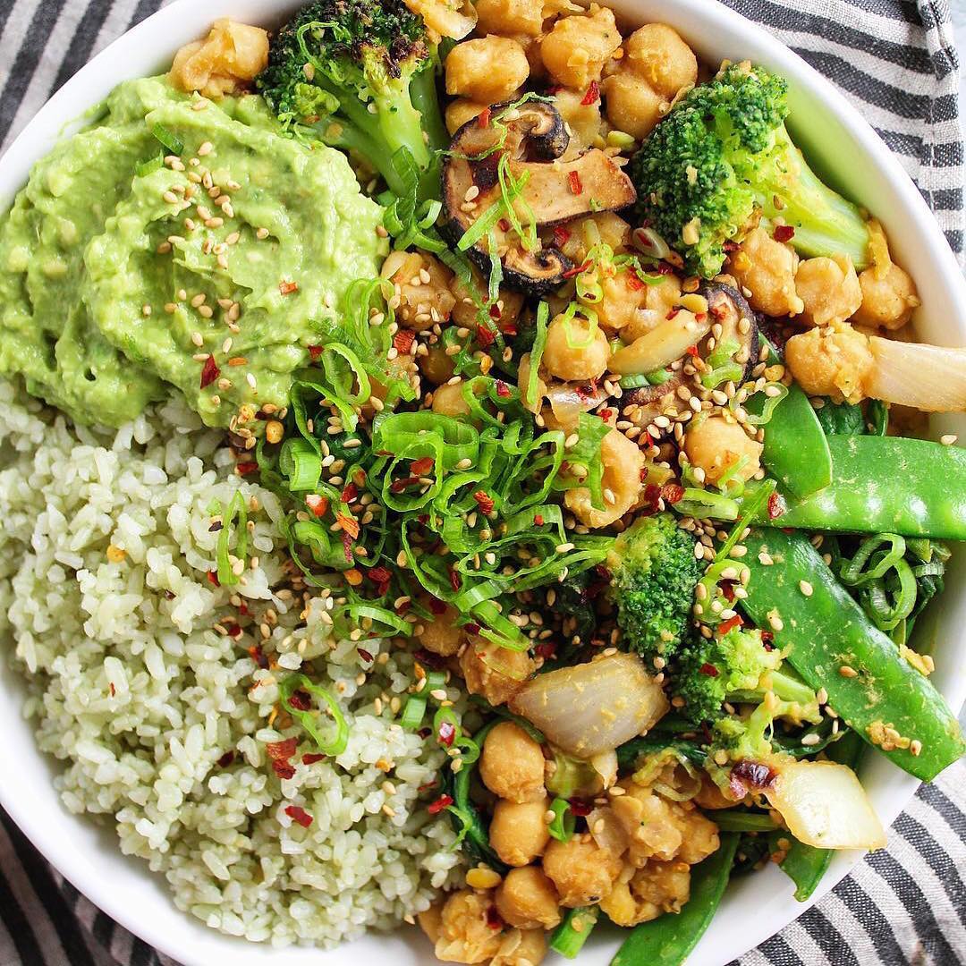 Plant-Based Vegan Stir-Fry Bowl with Miso Glaze