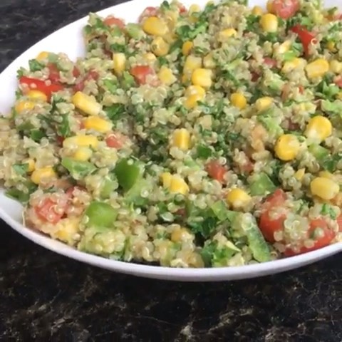 Avocado Veggie Quinoa Salad