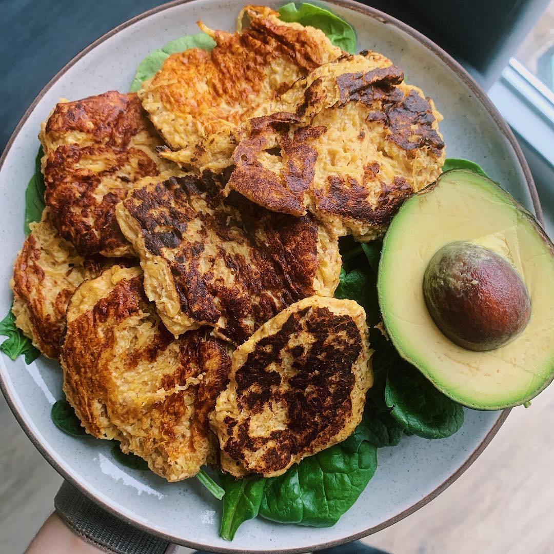 Vegan Savory Spaghetti Squash Cakes