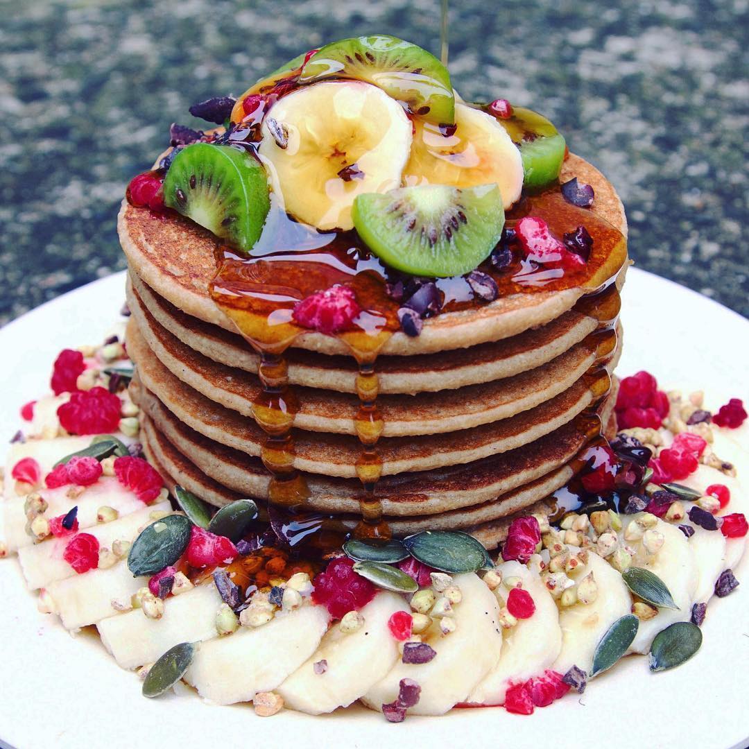 Delicious Oat Banana Pancakes with Spices