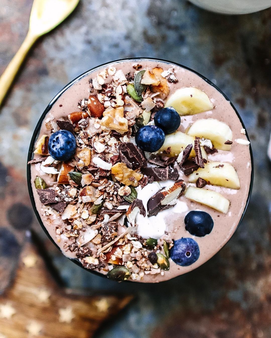 Cacao Ginger Oat Smoothie Bowl