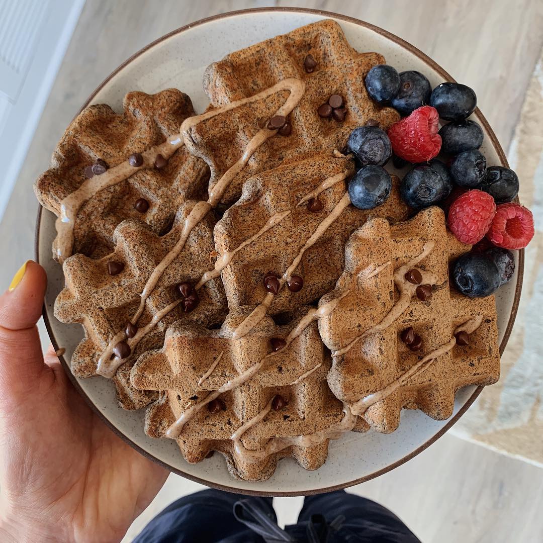 Sunday Strawberry Shortcake Vegan Protein Waffles