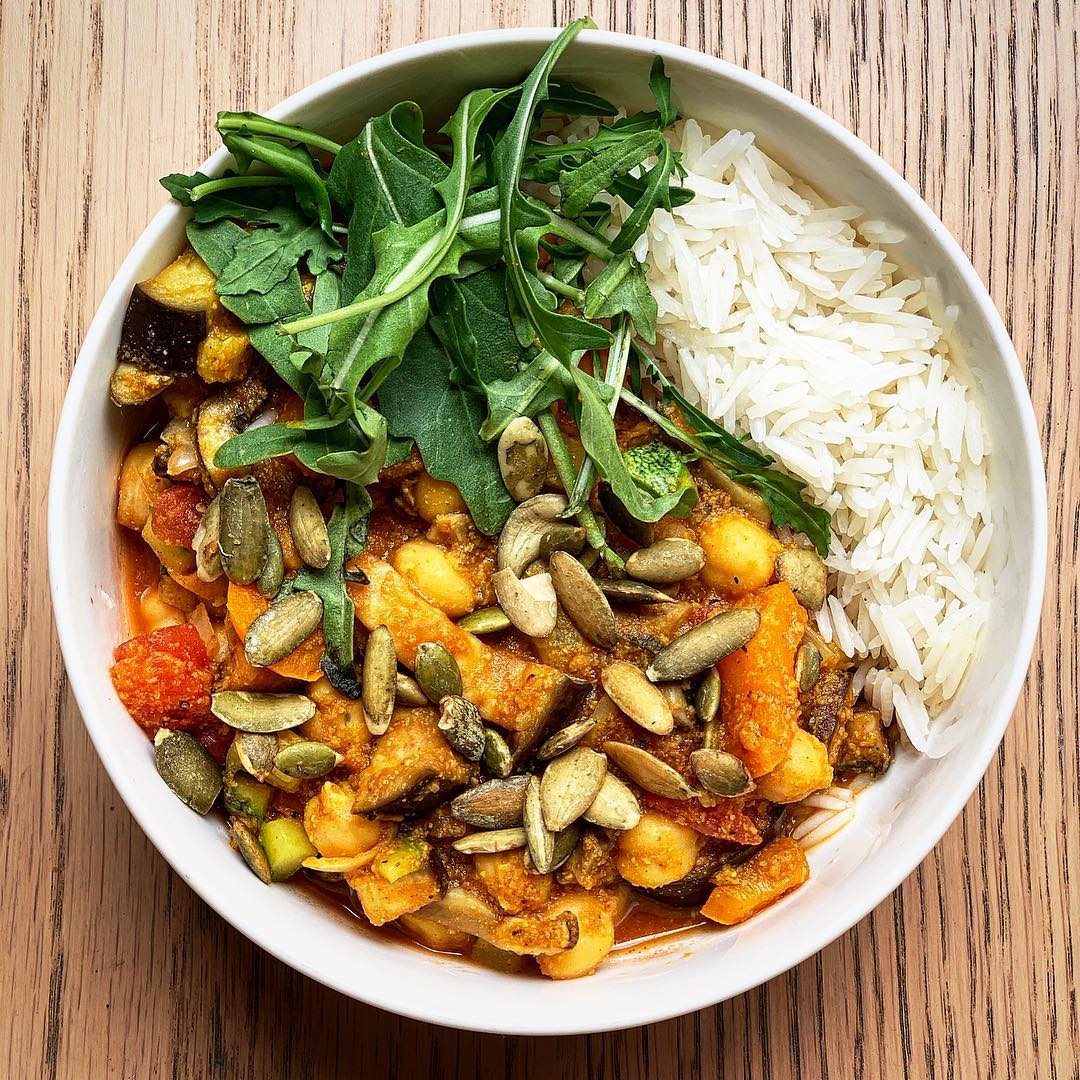 Vegan Chickpea Curry with Mixed Veggies