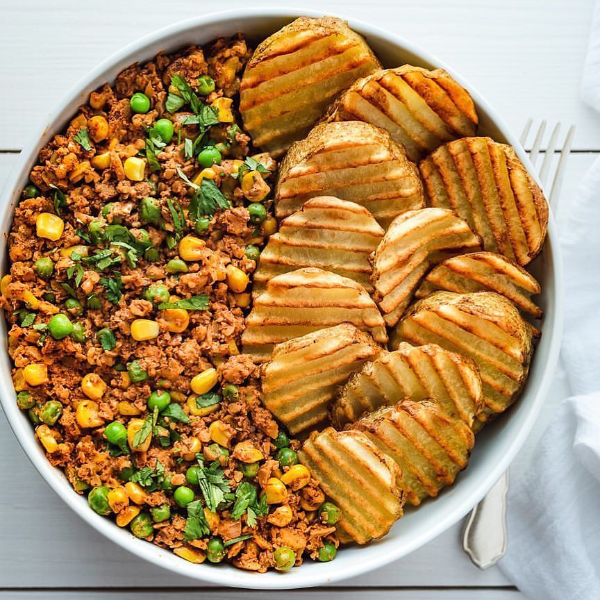 Vegan Walnut Meat with Vegetables
