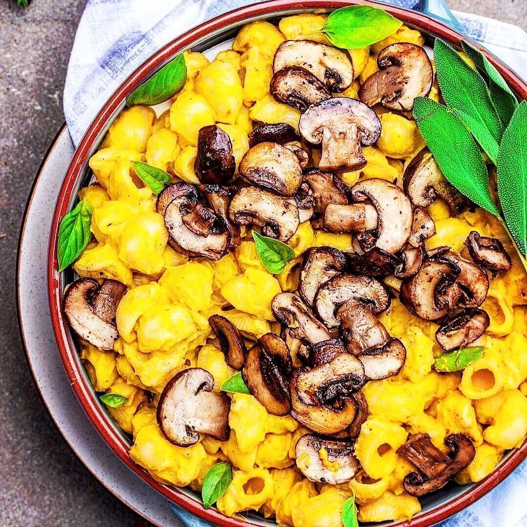 Pumpkin Pasta with Mushrooms
