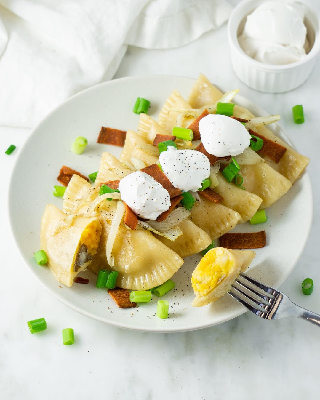 Homemade Vegan Polish Pierogies