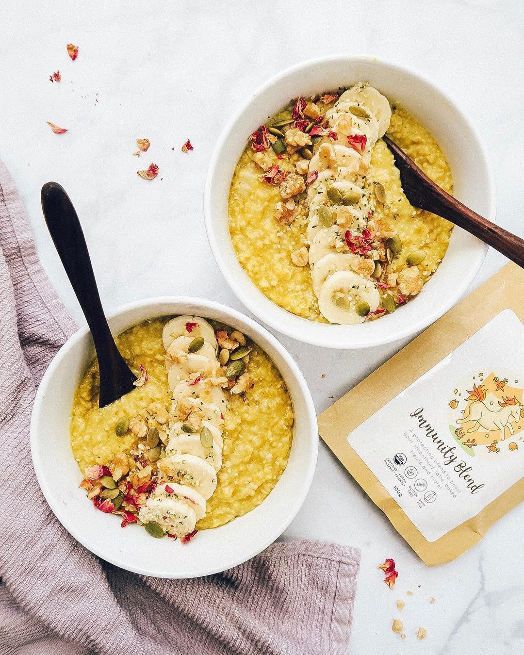 Immune Boosting Golden Oats Breakfast