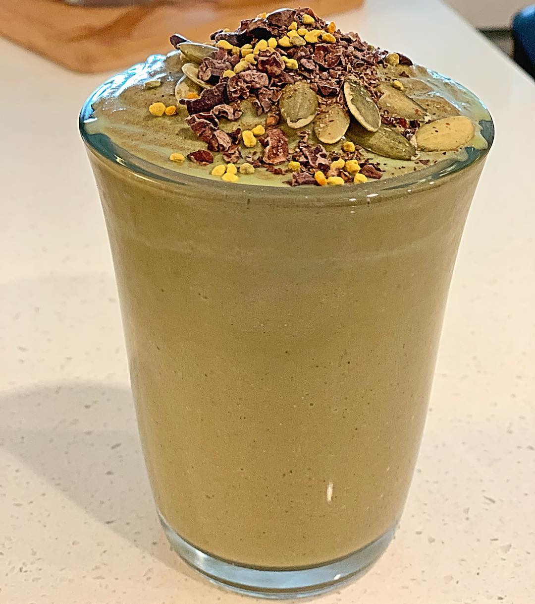 Healthy Avocado Smoothie with Chocolate Flavor