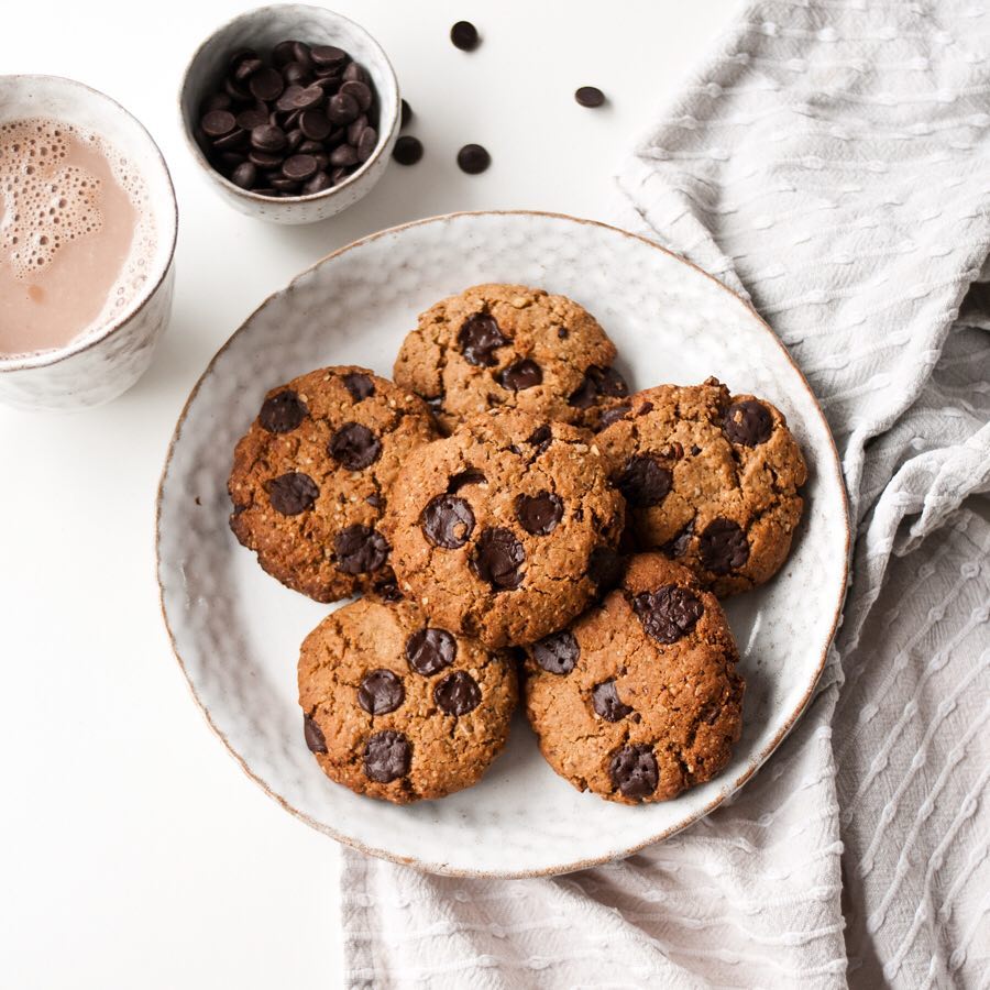 Peanut Butter Oat Chocolate Chip Cookies