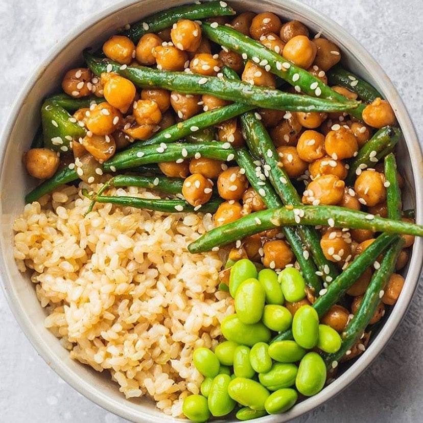 Sweet and Sour Chickpeas and Green Beans