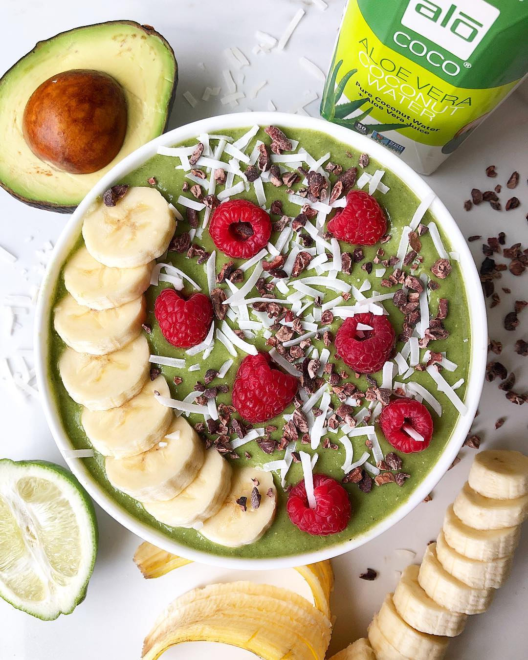 Pineapple Coconut Matcha Smoothie Bowl