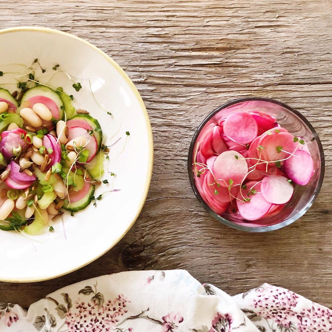 Pickled Radish and Bean Salad
