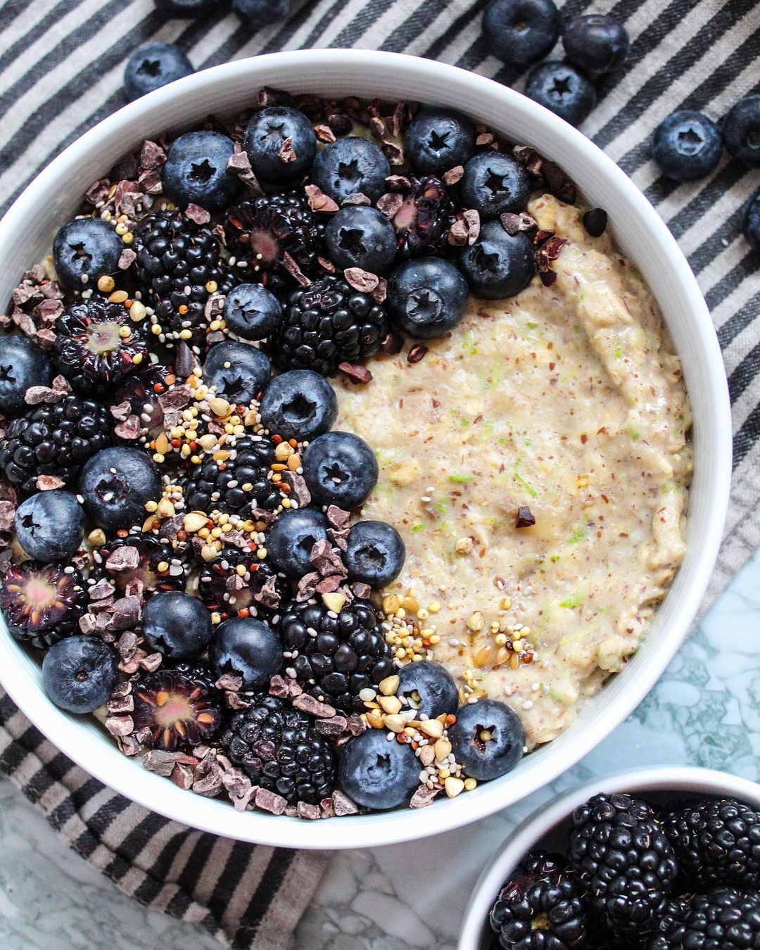 Ginger Zucchini Oats Breakfast Bowl