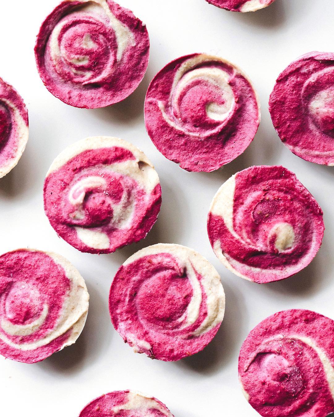 Mini Raspberry Lime Cheesecakes