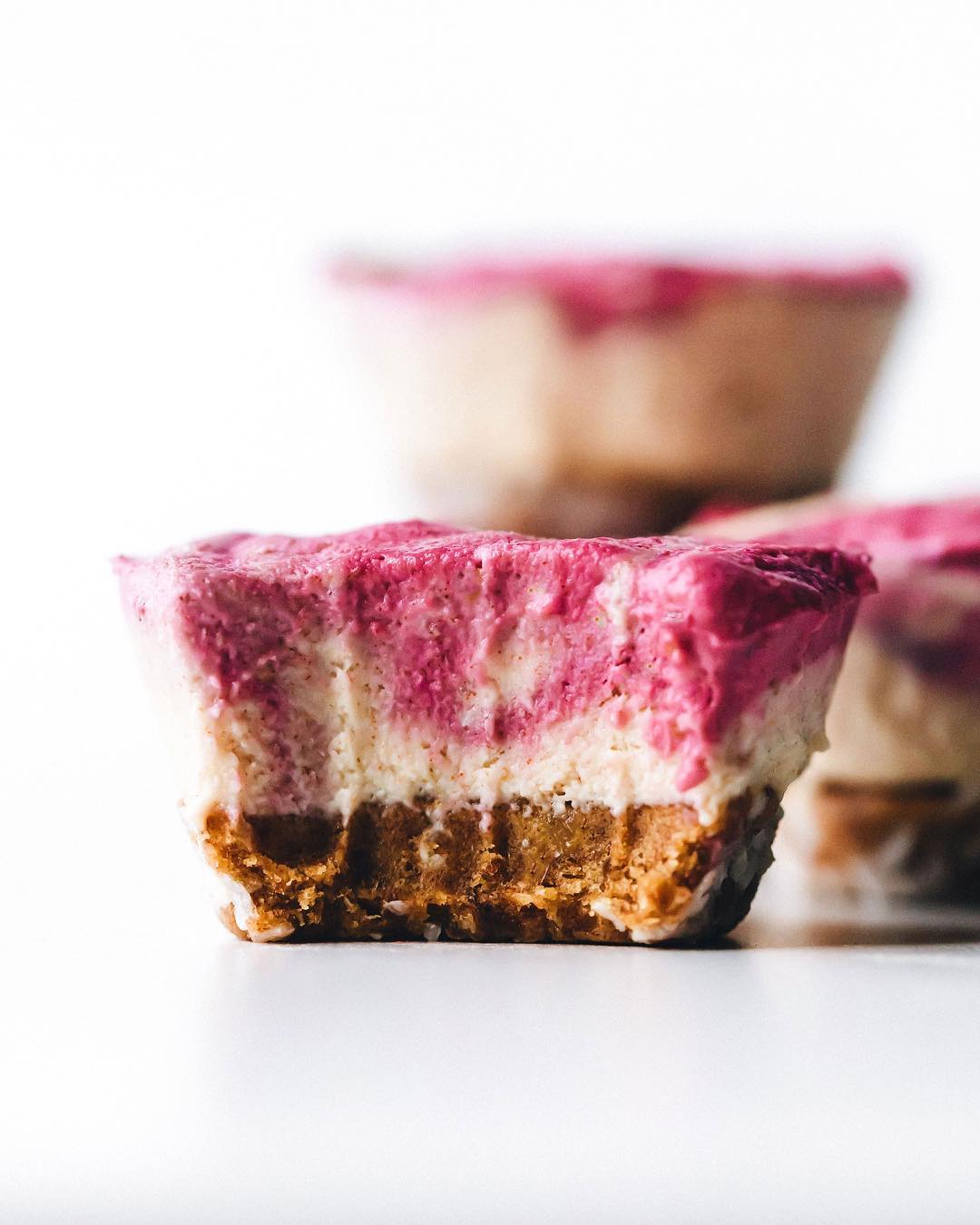 Mini Raspberry Lime Cheesecakes