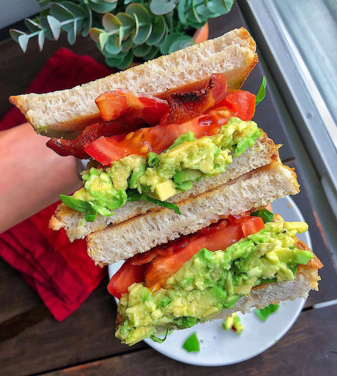 Loaded Bacon Avocado Tomato Sandwich