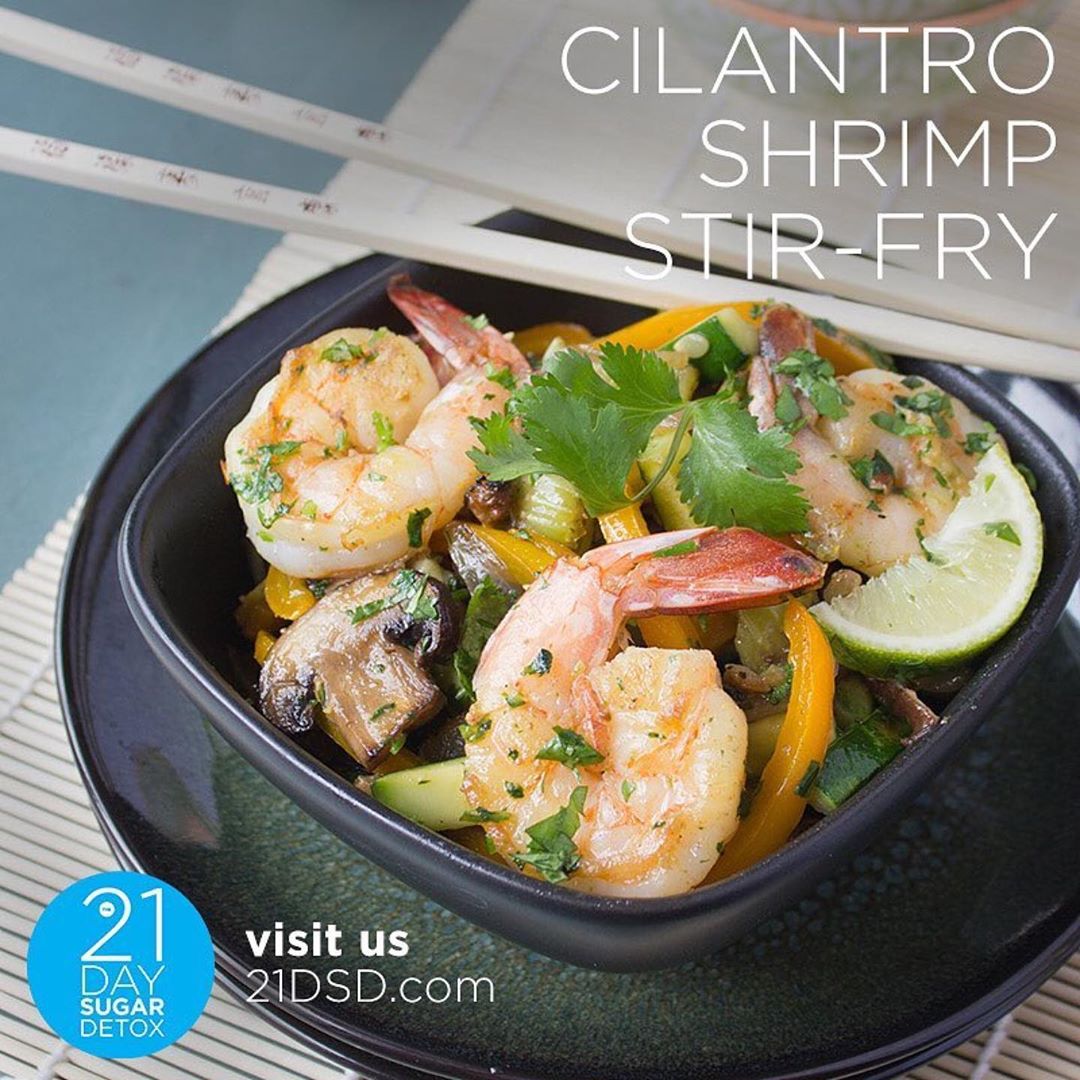 Cilantro Shrimp Stir Fry