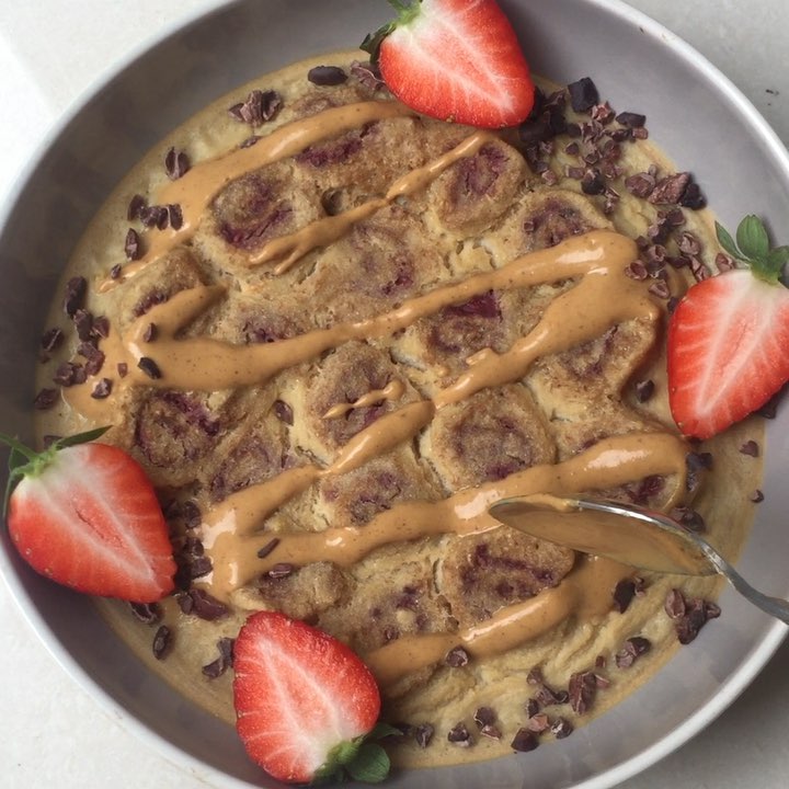 Vegan Chia Jam and Peanut Butter Roly Poly Bake