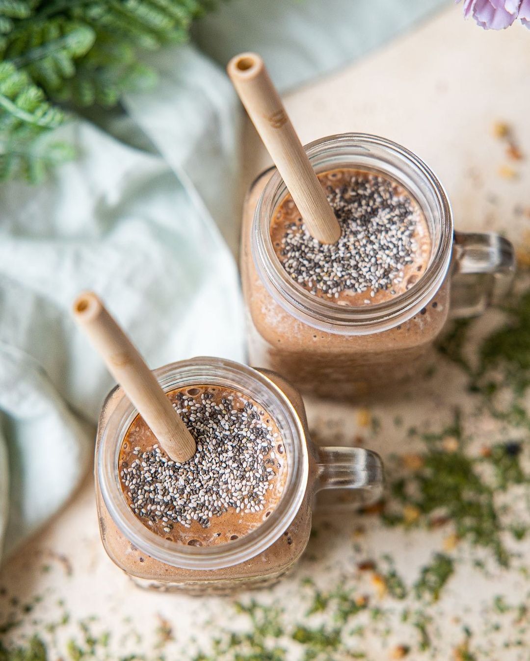 Snickers-Inspired Healthy Vegan Smoothie